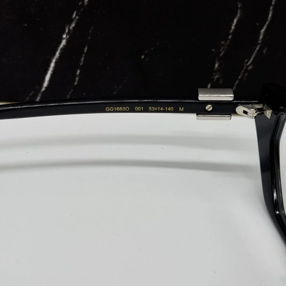 NEW GUCCI EYEGLASSES GG1683O 001 WOMEN BLACK EYEWEAR GUCCI